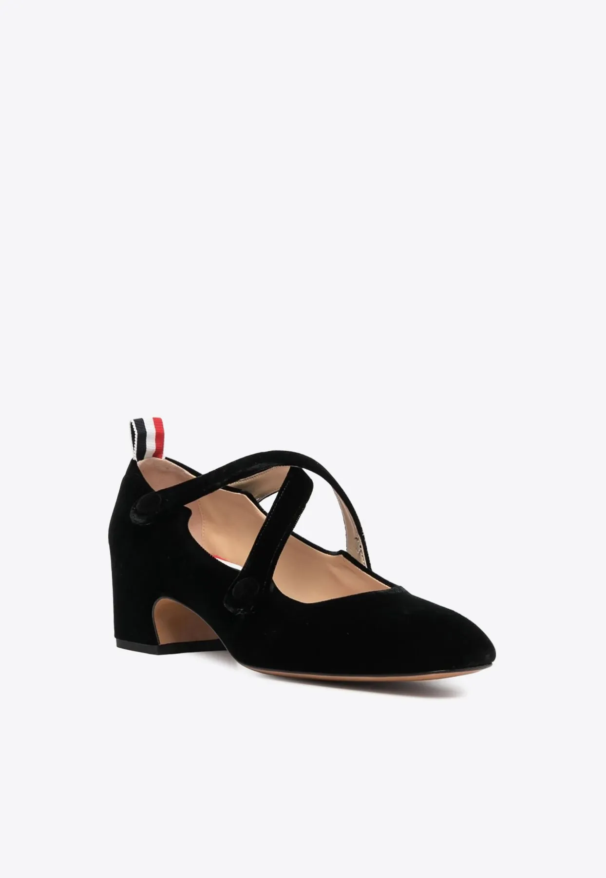 40 Crisscross Velvet Pumps