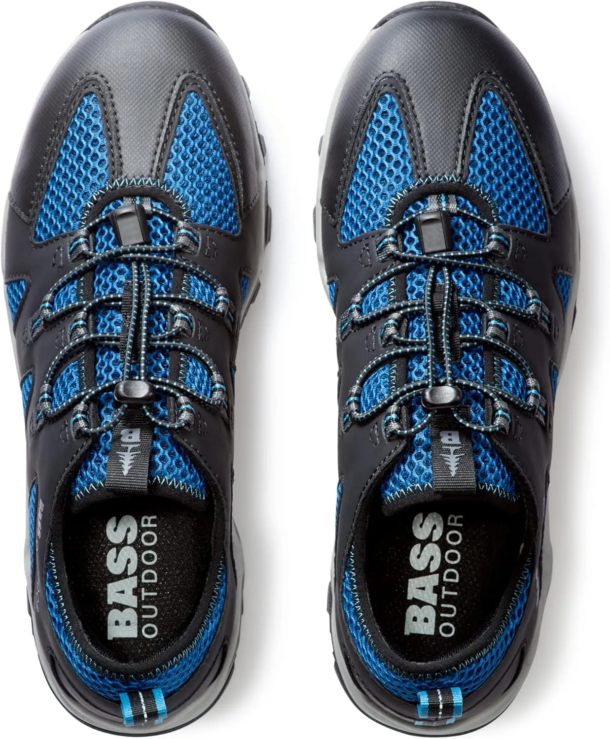 BASS OUTDOOR Men's Aqua Mesh Trail/Water Shoes – Pull-on Hiking Sneakers