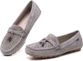 Bernal Loafers for Women with Buckle Comfortable Lightweight Penny Loafers Business Casual Loafers Slip On Flat Work Shoes Non Slip Walking Shoes