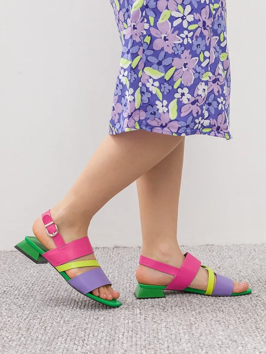 Betsy Colour Block Summer Sandals