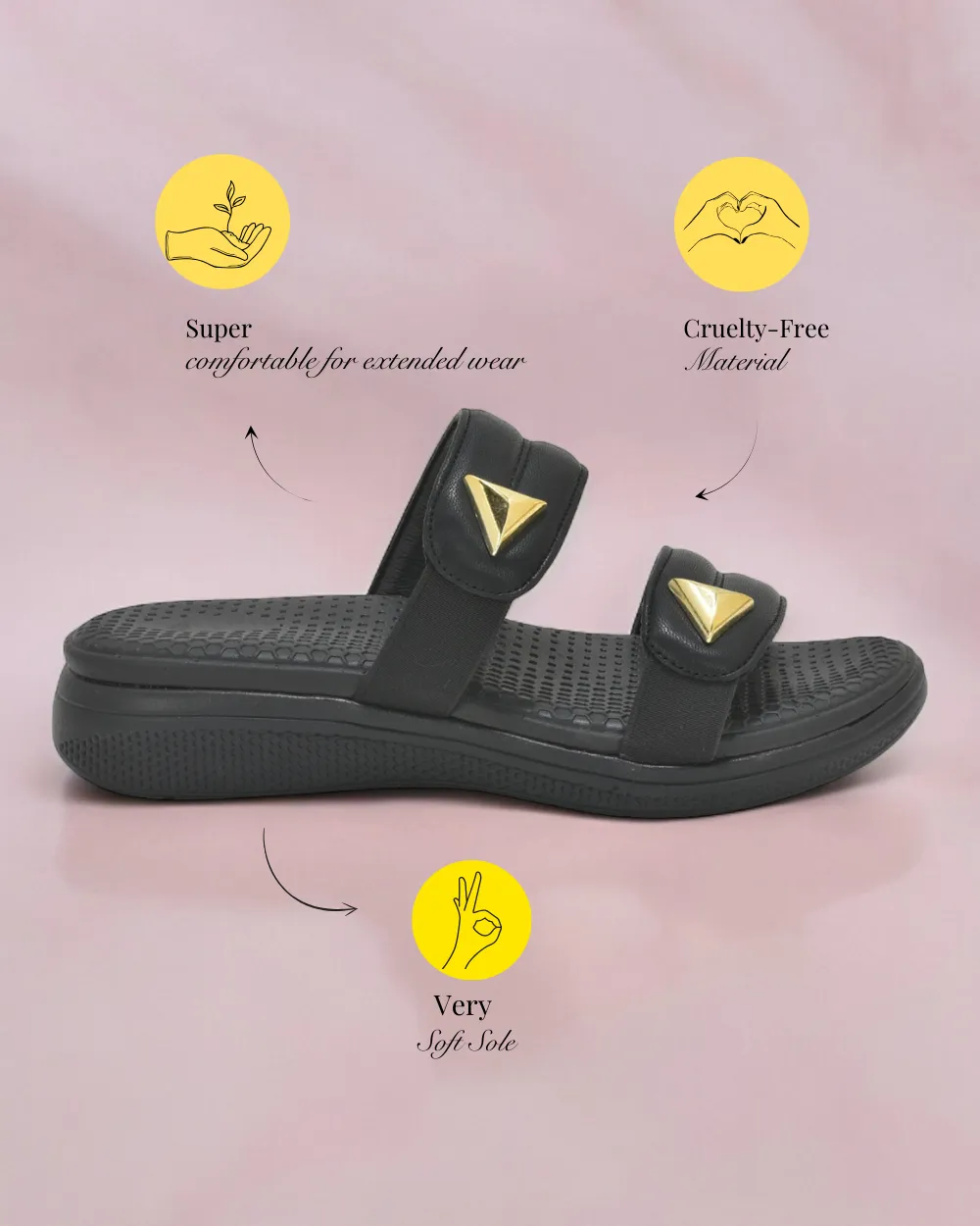 Black Classic Jes Slides