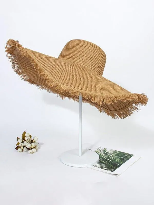 Bohemian Large Braided Brim Beach Hat