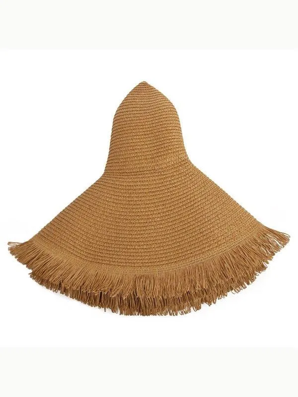 Bohemian Large Braided Brim Beach Hat