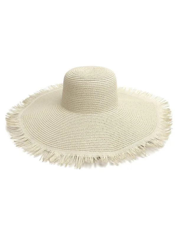 Bohemian Large Braided Brim Beach Hat