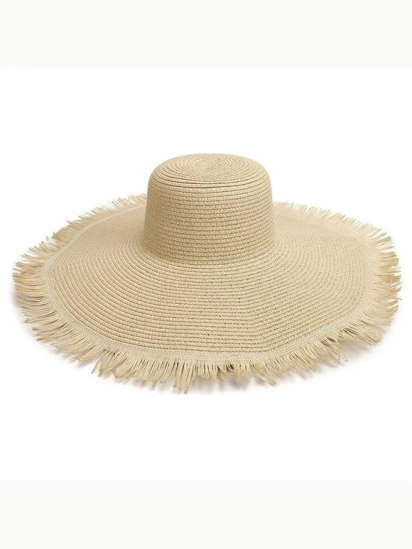 Bohemian Large Braided Brim Beach Hat