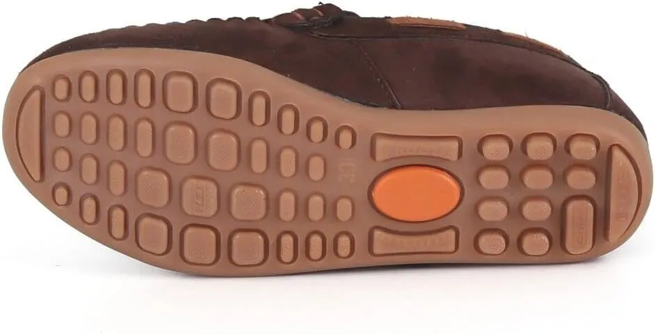Boys Suede Penny Loafers with Woven Design  Casual Footwear with Platform Sole