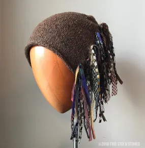 Brown Tweed *Funky Chic Hat*