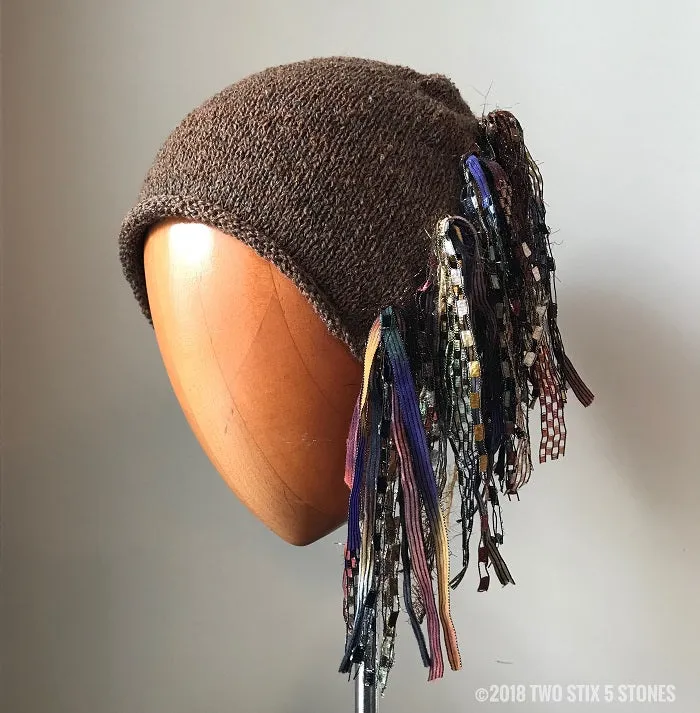 Brown Tweed *Funky Chic Hat*