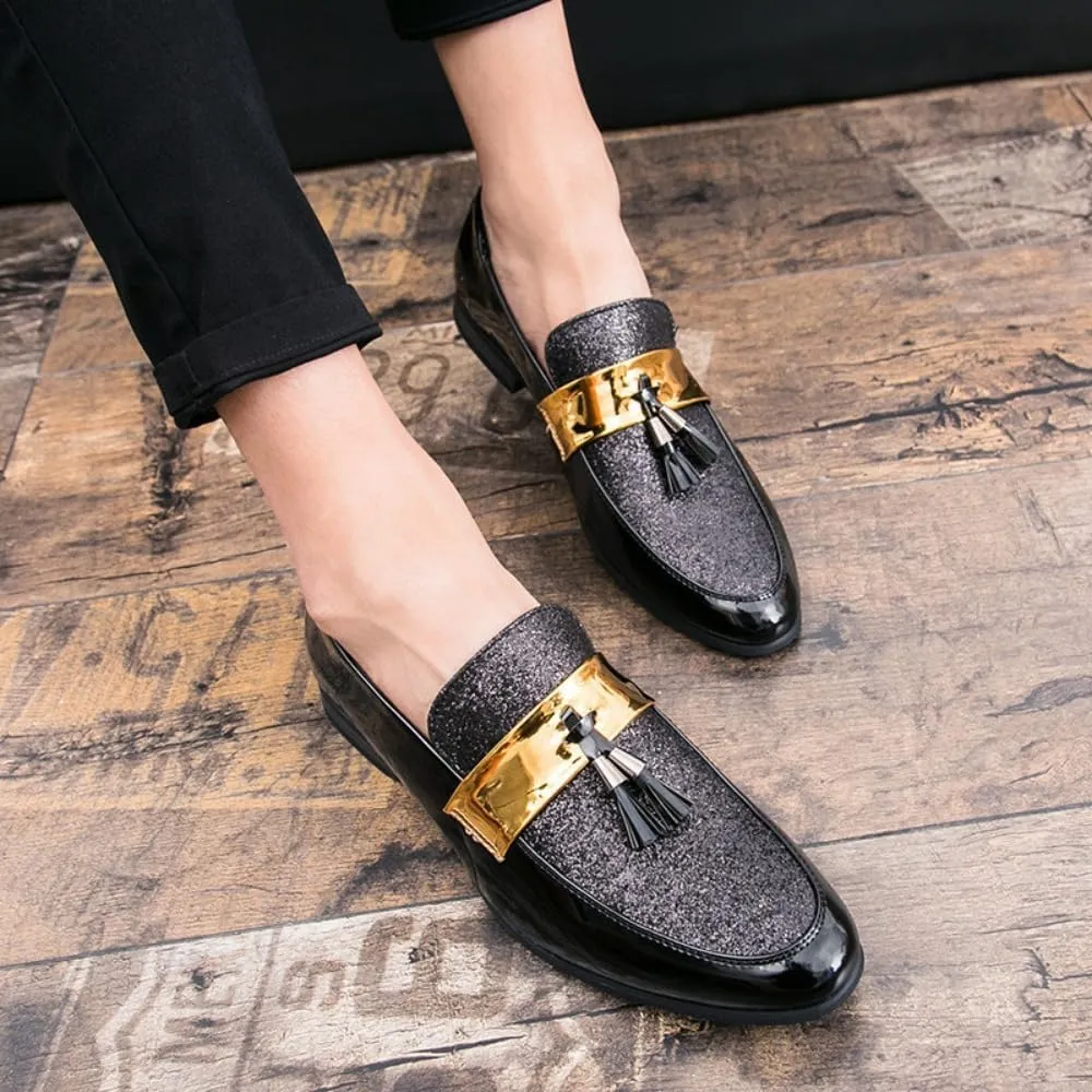 Business Casual Shoes Men - Dress Shoes,Black Shoes for Men, Men's Loafers & Slip-ons - Business Casual Shoes for Nightclub & Hairdresser