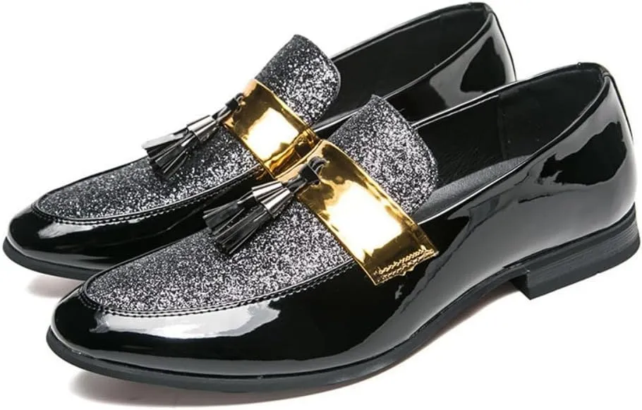 Business Casual Shoes Men - Dress Shoes,Black Shoes for Men, Men's Loafers & Slip-ons - Business Casual Shoes for Nightclub & Hairdresser