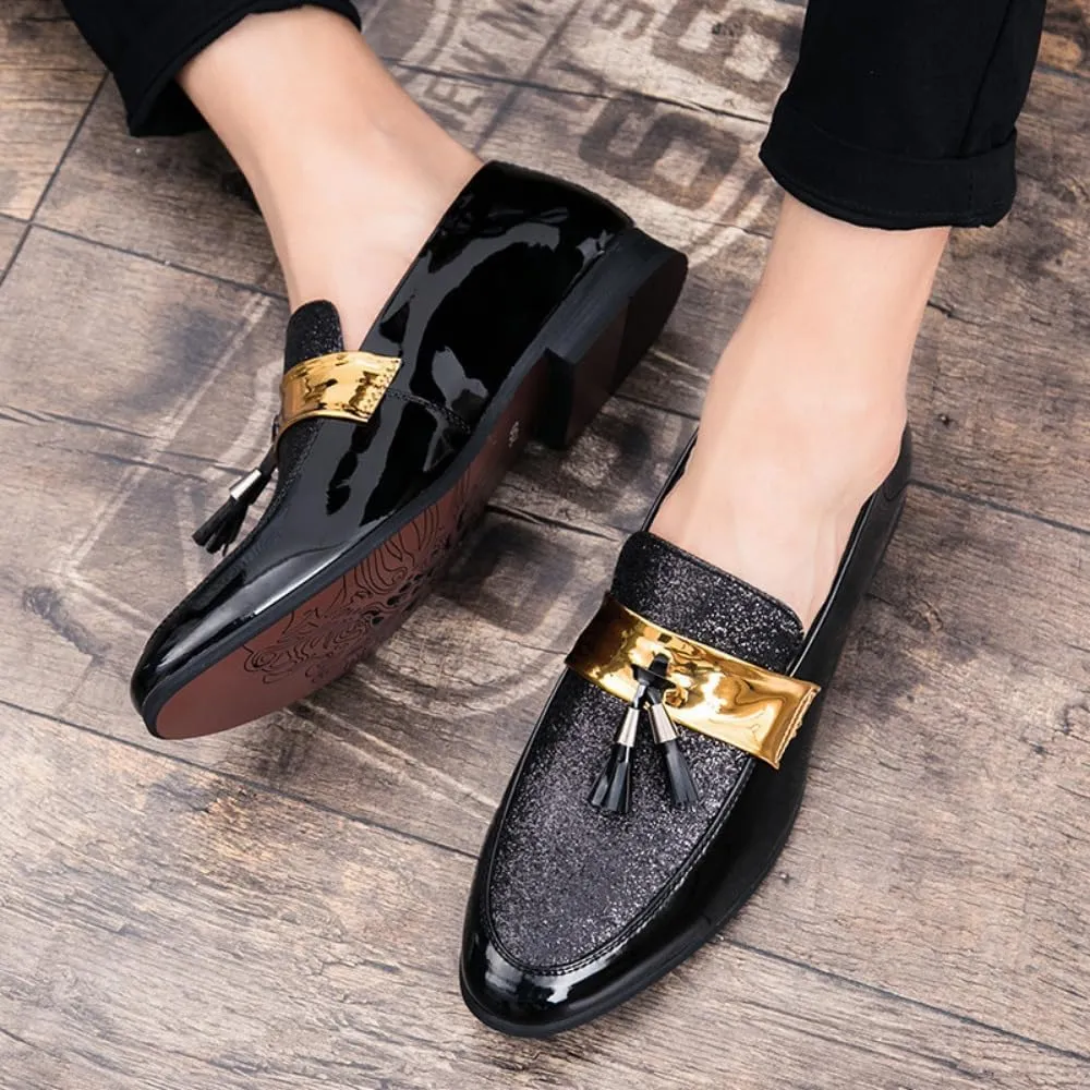 Business Casual Shoes Men - Dress Shoes,Black Shoes for Men, Men's Loafers & Slip-ons - Business Casual Shoes for Nightclub & Hairdresser