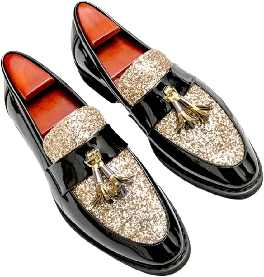 Business Casual Shoes Men - Dress Shoes,Black Shoes for Men, Men's Loafers & Slip-ons - Business Casual Shoes for Nightclub & Hairdresser