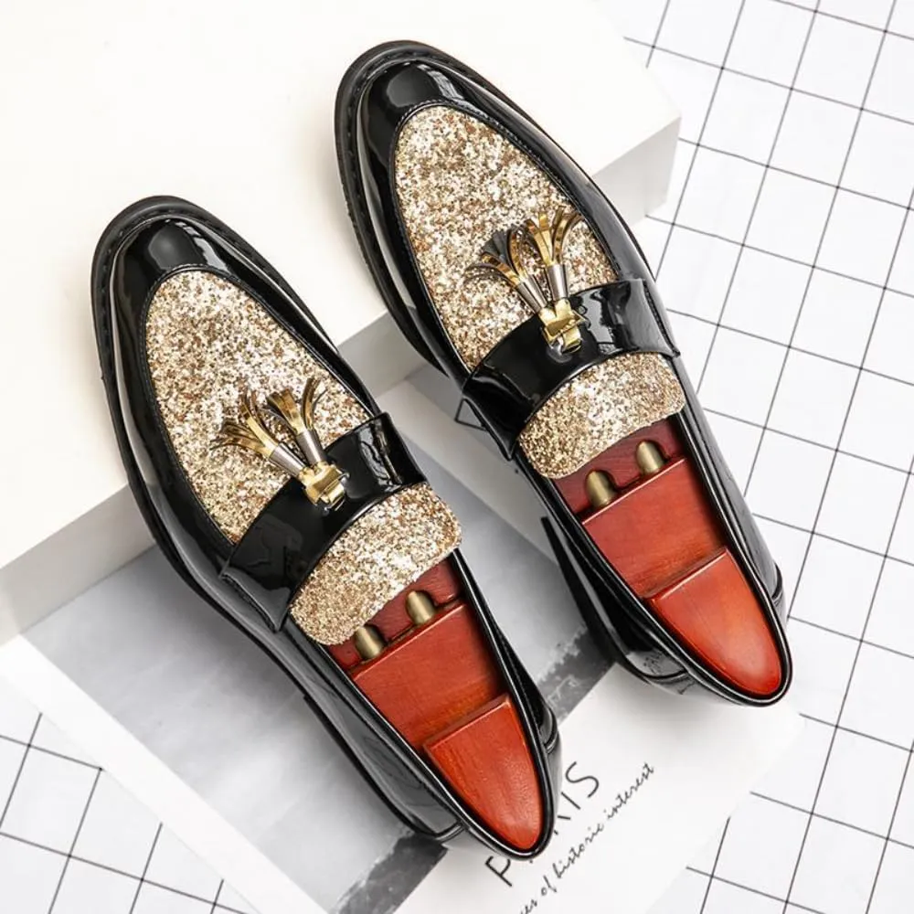 Business Casual Shoes Men - Dress Shoes,Black Shoes for Men, Men's Loafers & Slip-ons - Business Casual Shoes for Nightclub & Hairdresser