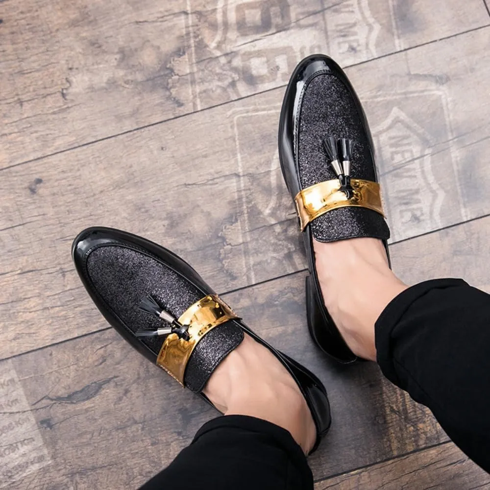 Business Casual Shoes Men - Dress Shoes,Black Shoes for Men, Men's Loafers & Slip-ons - Business Casual Shoes for Nightclub & Hairdresser