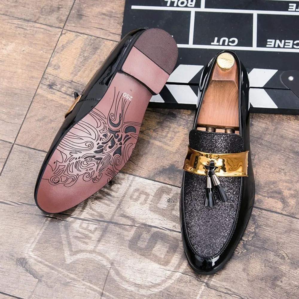 Business Casual Shoes Men - Dress Shoes,Black Shoes for Men, Men's Loafers & Slip-ons - Business Casual Shoes for Nightclub & Hairdresser
