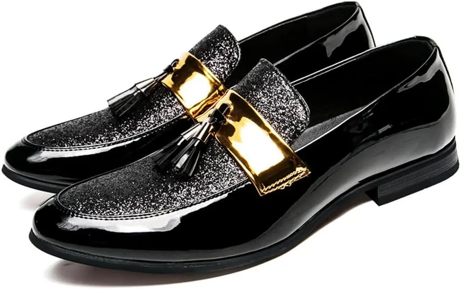 Business Casual Shoes Men - Dress Shoes,Black Shoes for Men, Men's Loafers & Slip-ons - Business Casual Shoes for Nightclub & Hairdresser