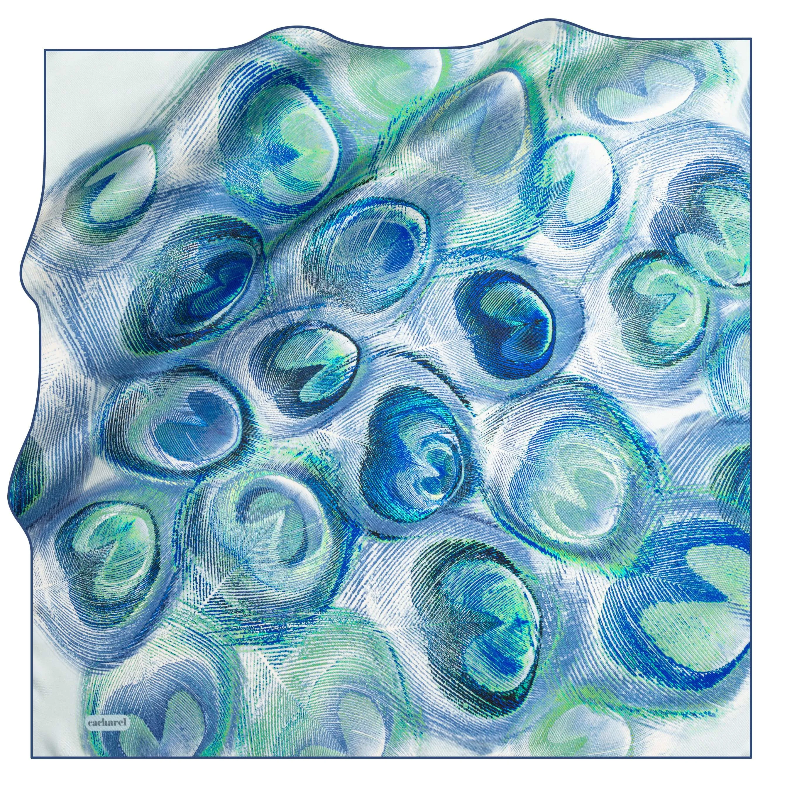 Cacharel Silk Twill Scarf Valentine No. 22