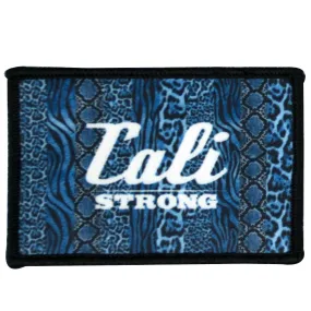 CALI Strong Blue Hook-and-Loop 2x3 Morale Patch
