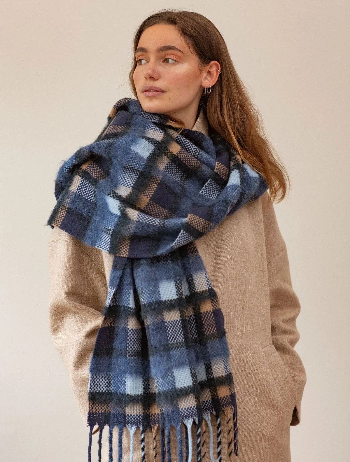 Check Sillian Scarf -  Night Sky