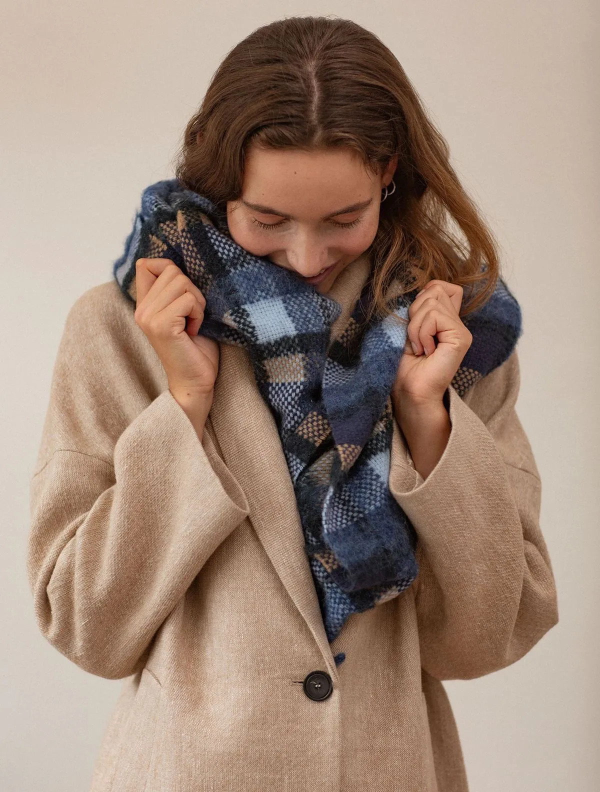 Check Sillian Scarf -  Night Sky