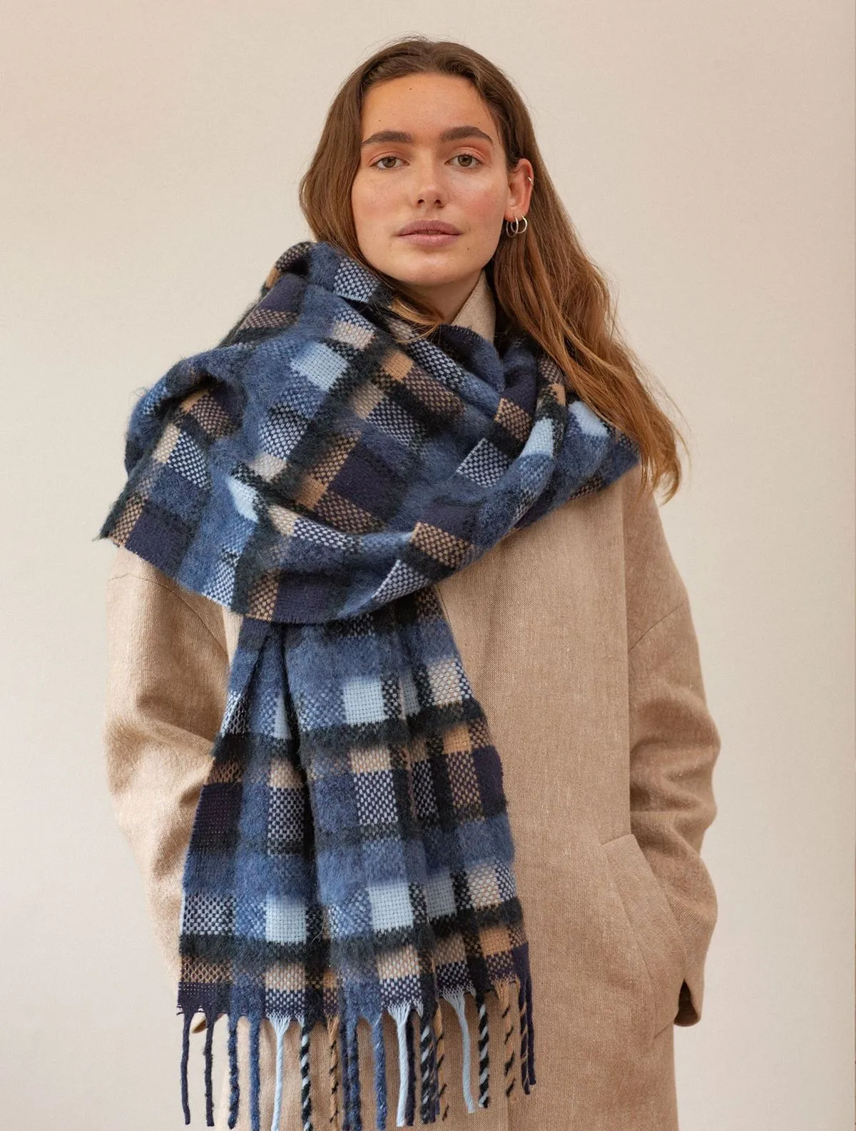 Check Sillian Scarf -  Night Sky