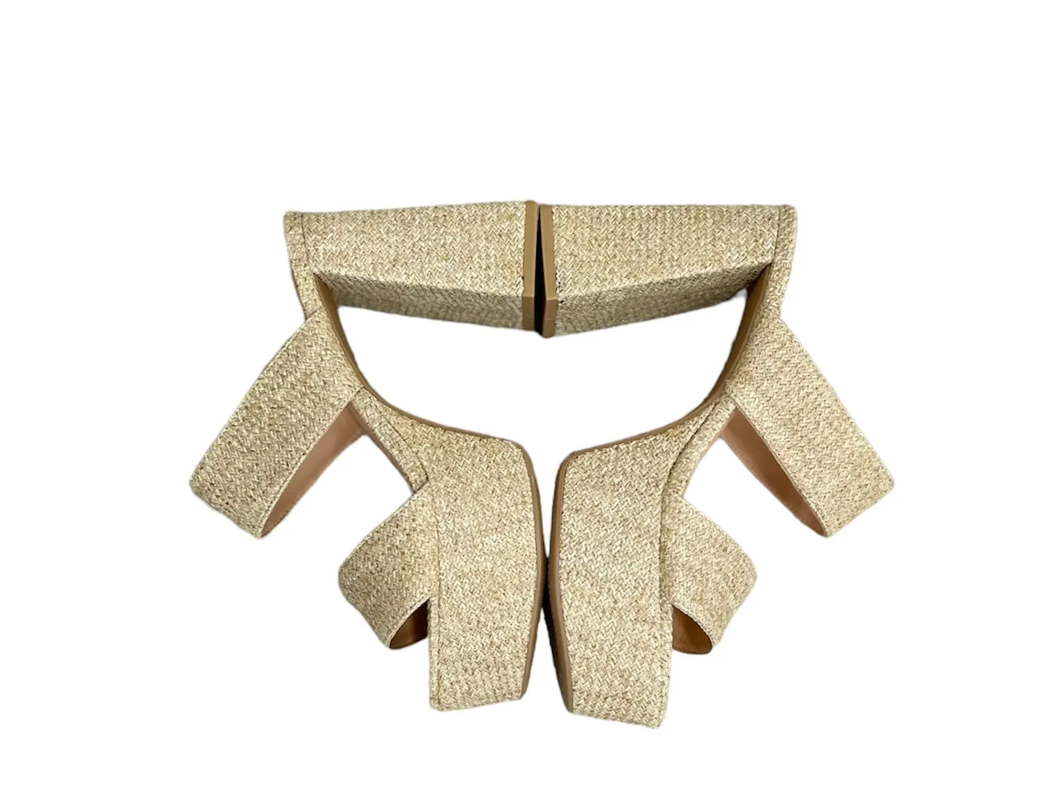 Chinese Laundry Nice Raffia Platform Heel Natural