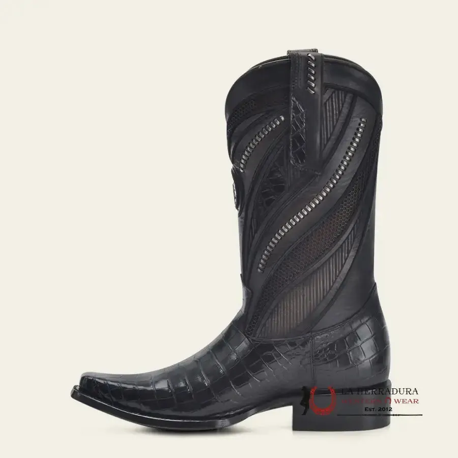 CUADRA IMPERIO BOOTS ALIGATOR LIMITED EDITION BLACK NARROW