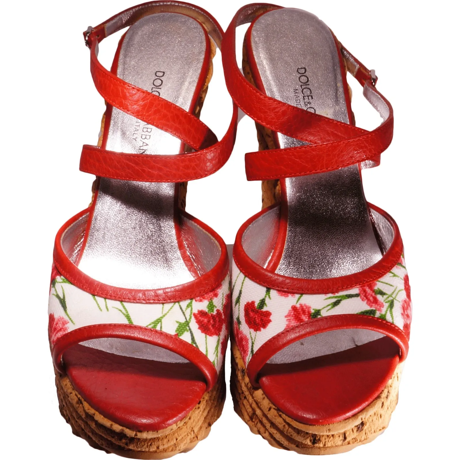 Dolce & Gabbana Floral Print Platform Wedge Shoe