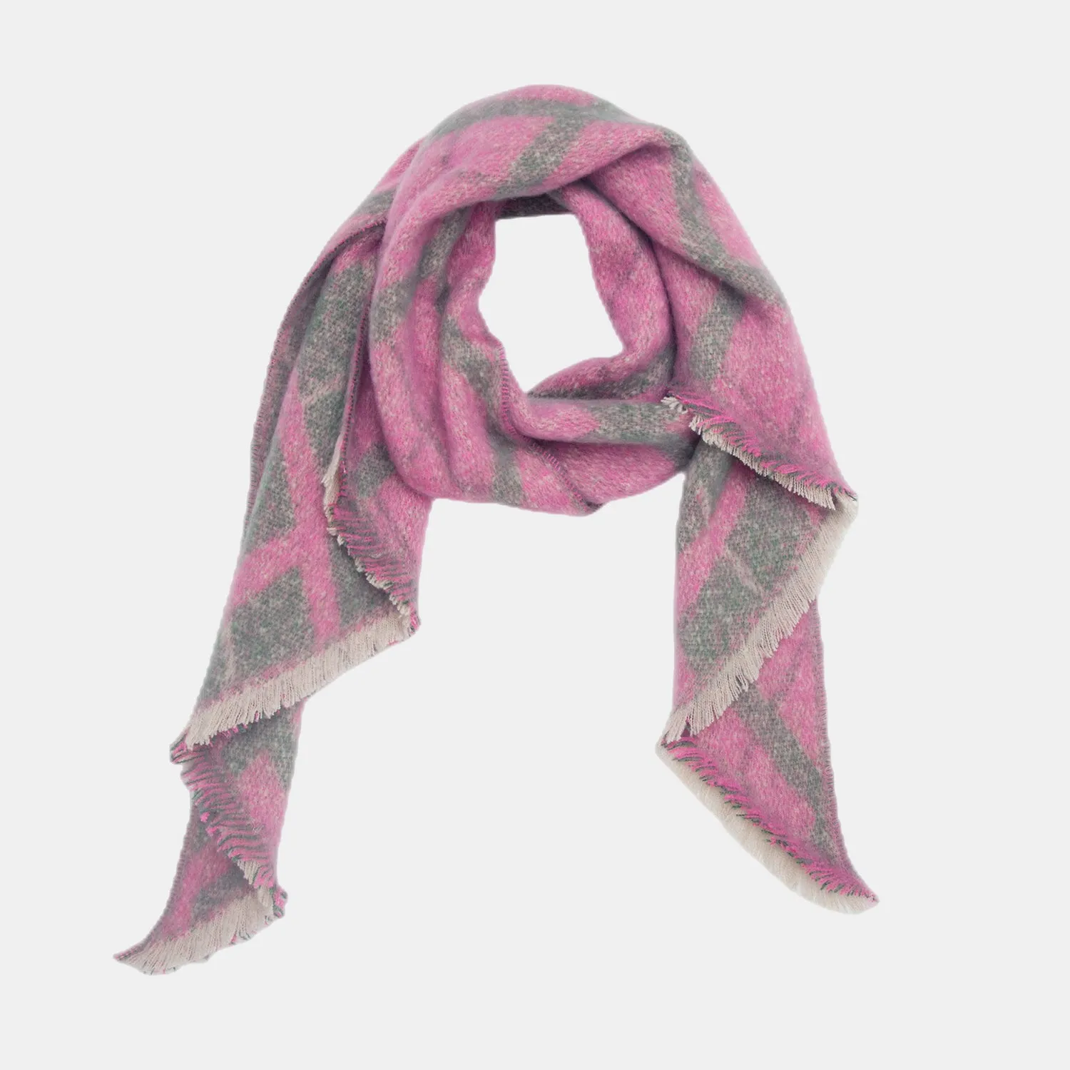 Edgy Raw Hem Wrap - Stylish Accent