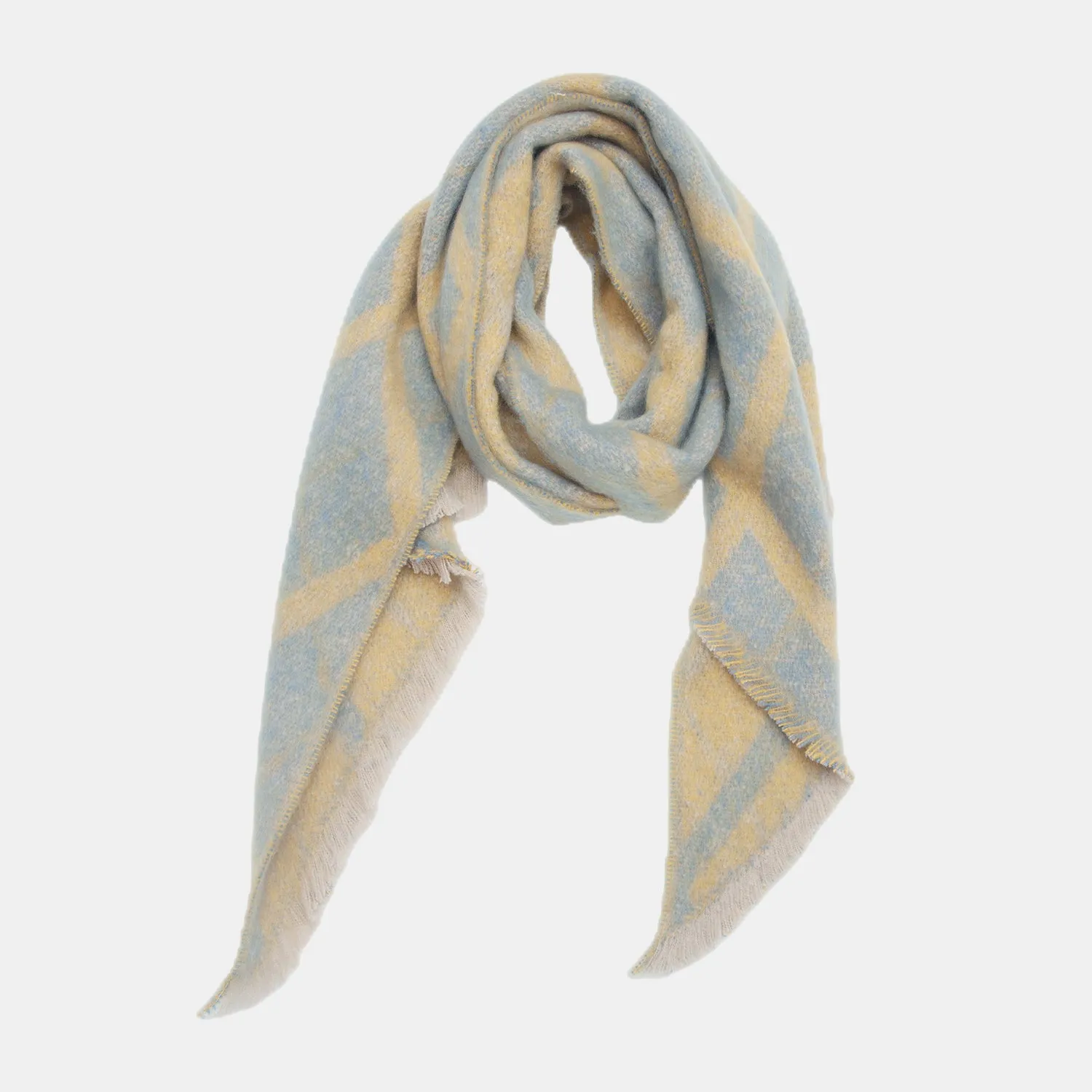 Edgy Raw Hem Wrap - Stylish Accent
