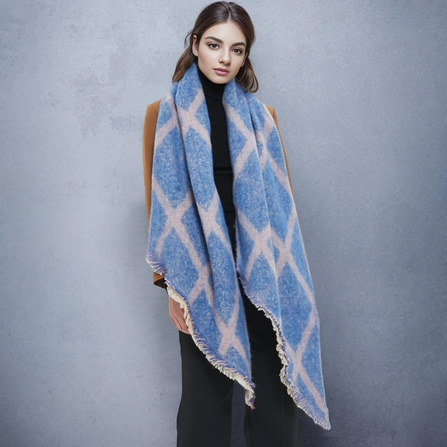 Edgy Raw Hem Wrap - Stylish Accent