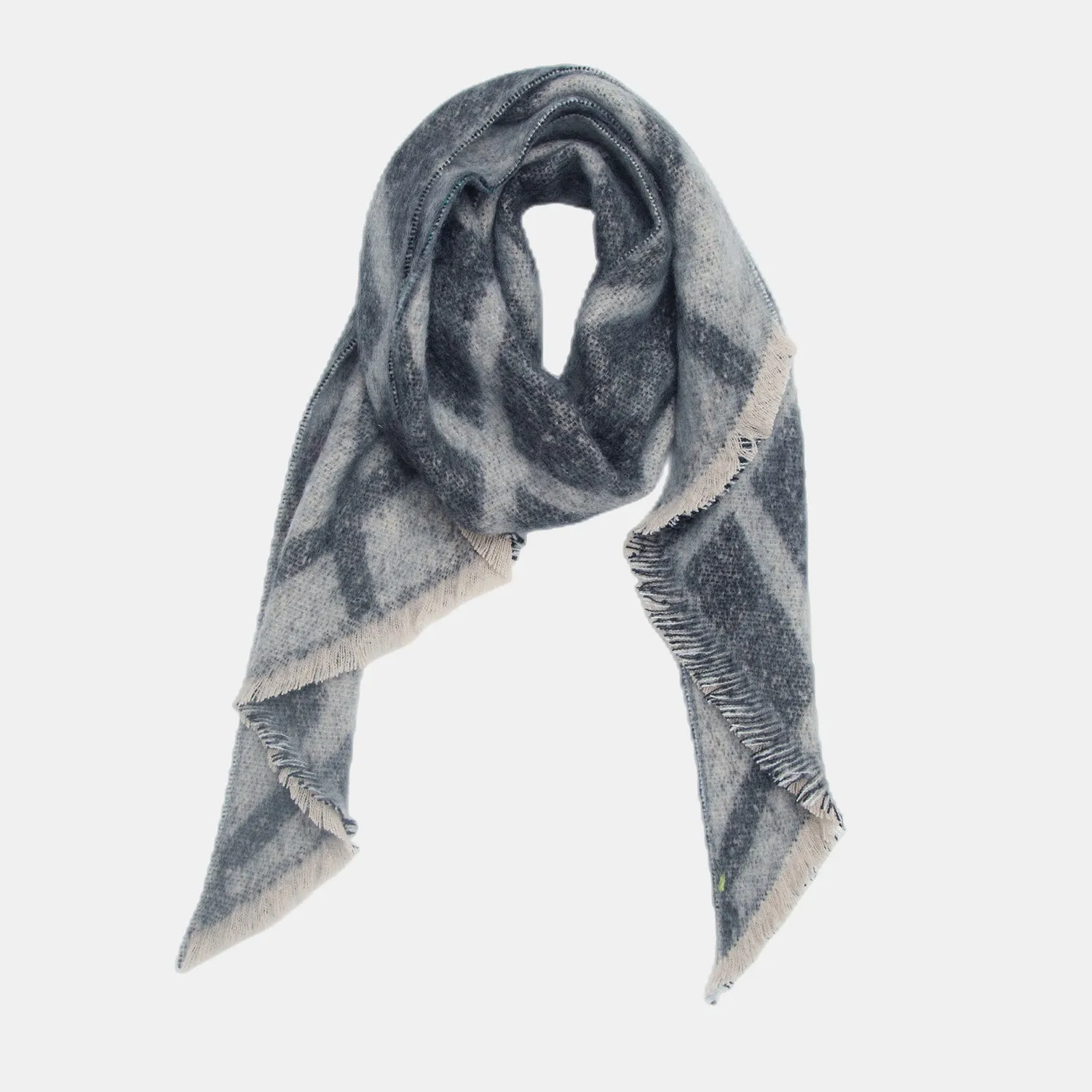 Edgy Raw Hem Wrap - Stylish Accent