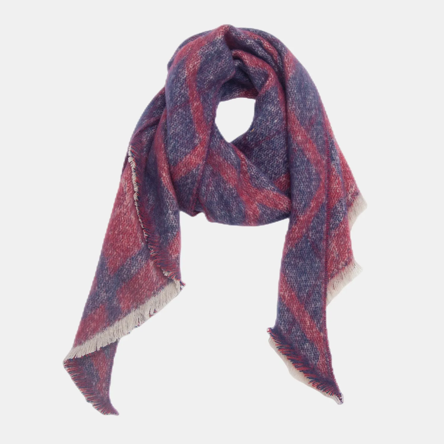Edgy Raw Hem Wrap - Stylish Accent