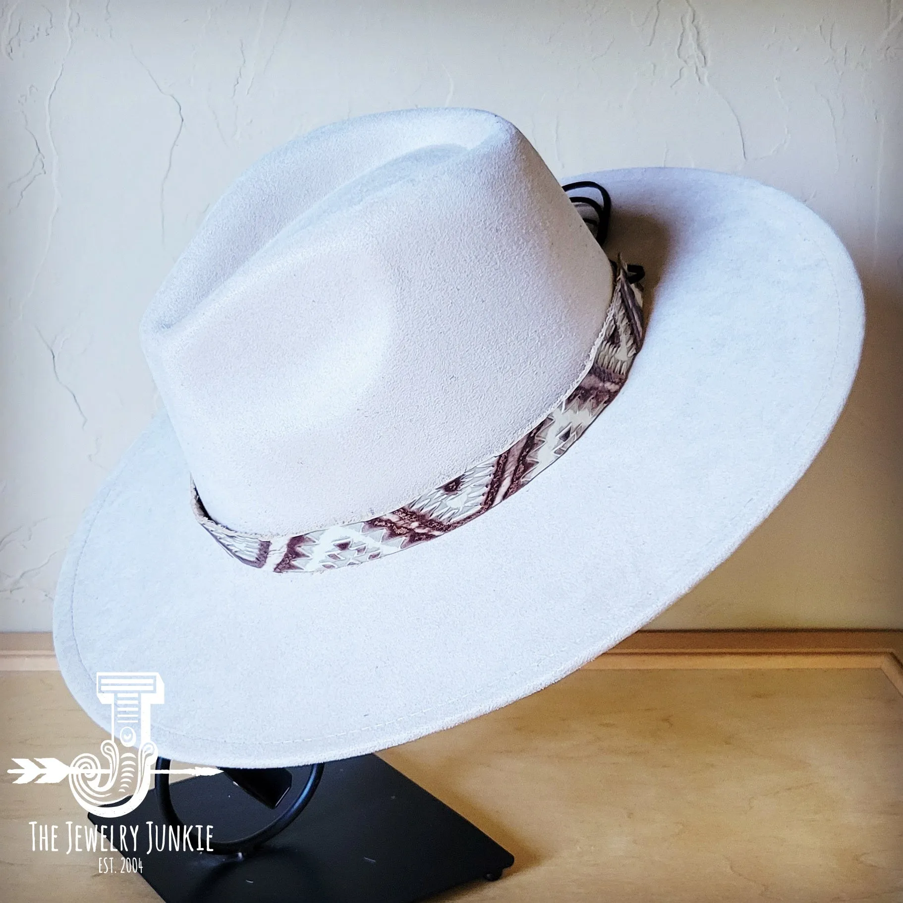Gold Aztec Western Leather Band w/ Choice of Boho Hat 985e