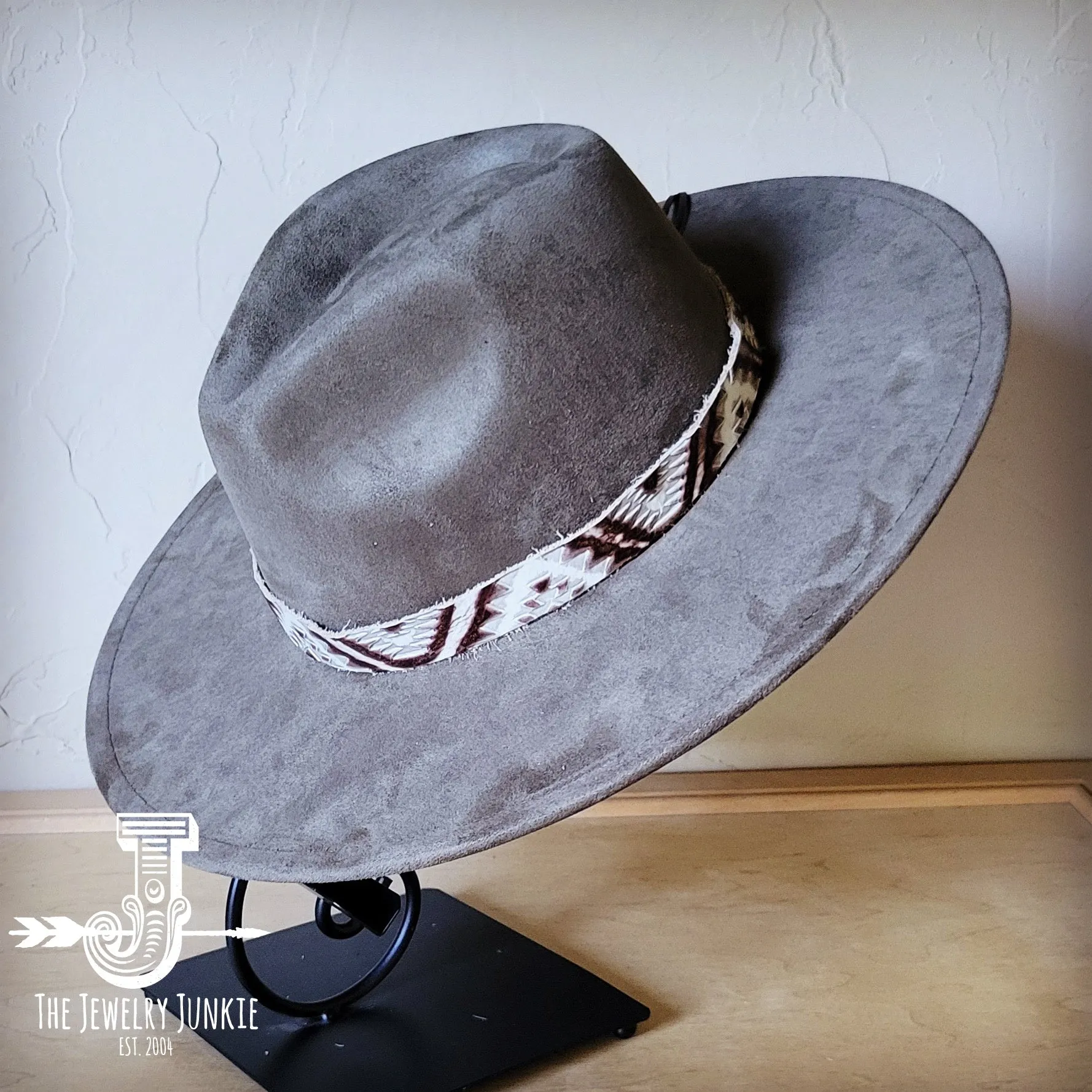 Gold Aztec Western Leather Band w/ Choice of Boho Hat 985e