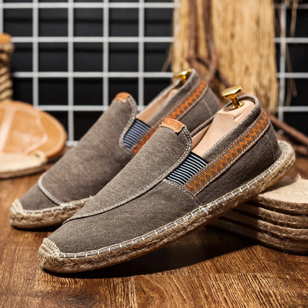 Gustl - Vintage Canvas Loafers voor Heren