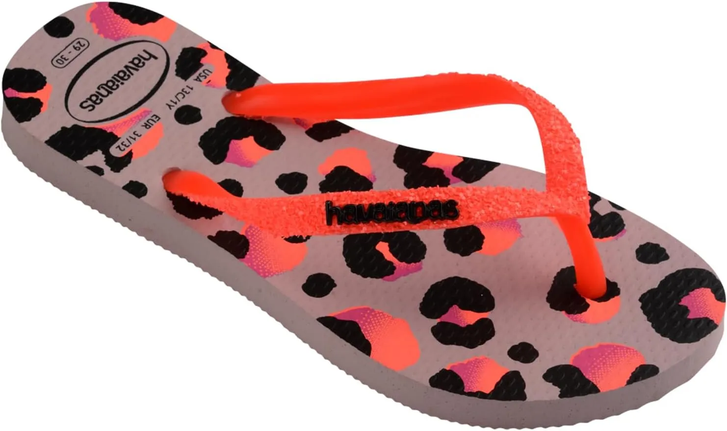 Havaianas Kids Slim Glitter II Flip Flops - Stylish Glitter Sandals - 11/12C Little Kid