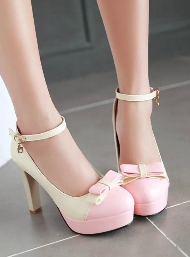 High Heels Shoes Lady Color Princess Heels Shoes