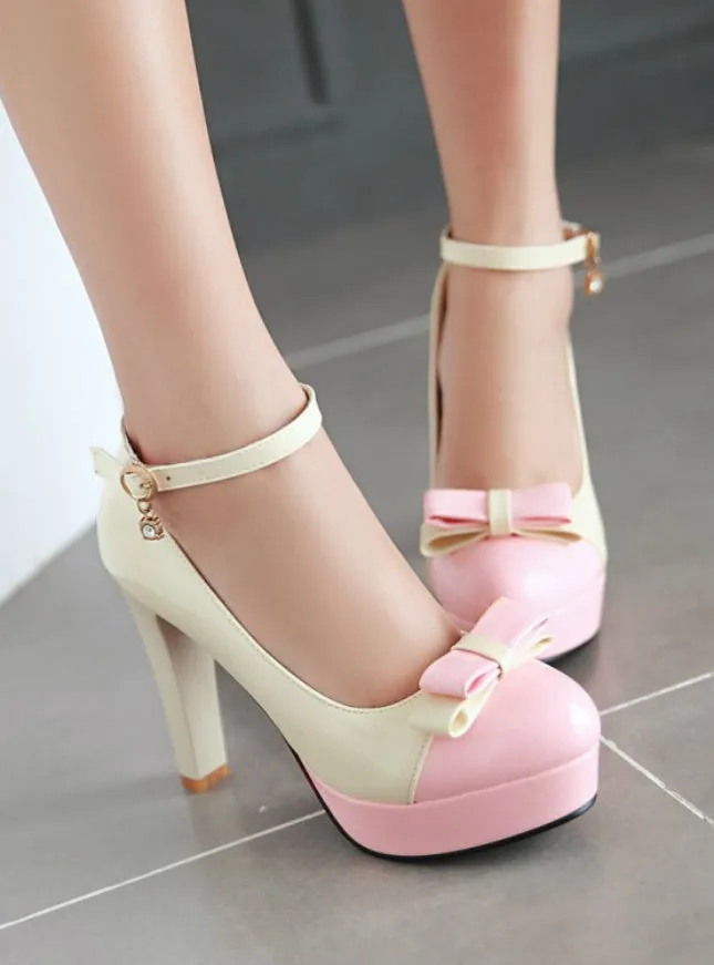 High Heels Shoes Lady Color Princess Heels Shoes