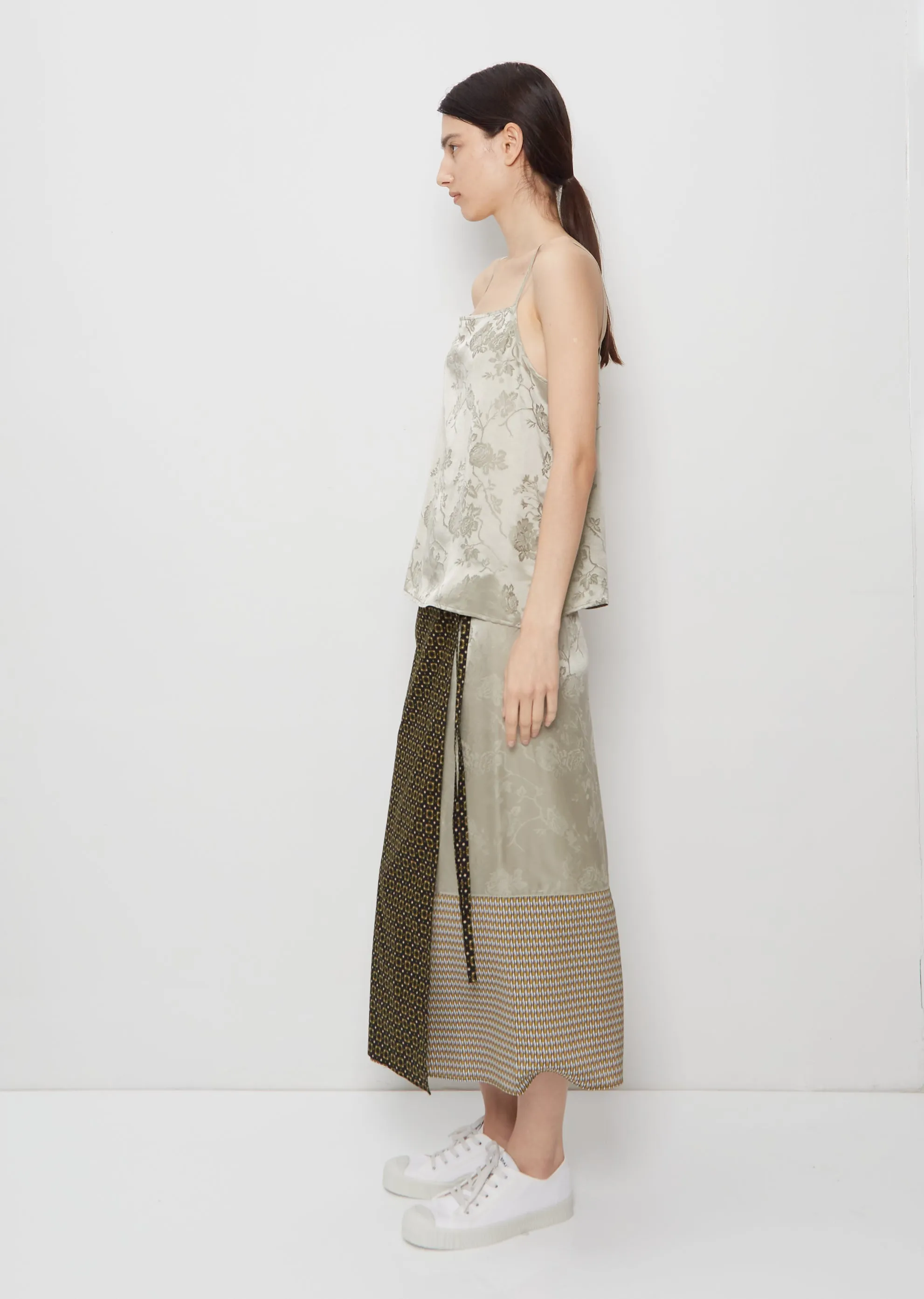 Jacquard Silk Viscose Cami Top