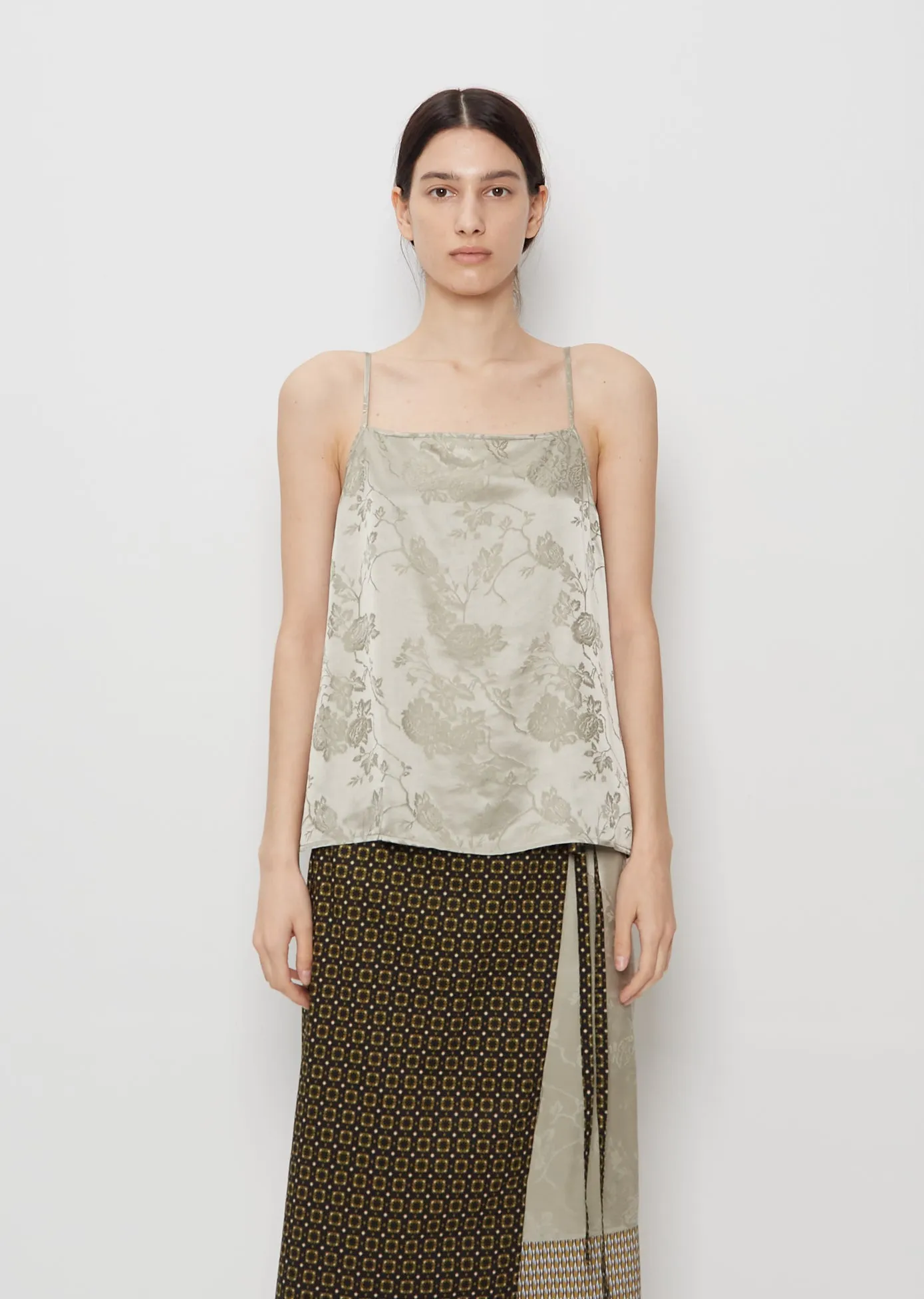 Jacquard Silk Viscose Cami Top