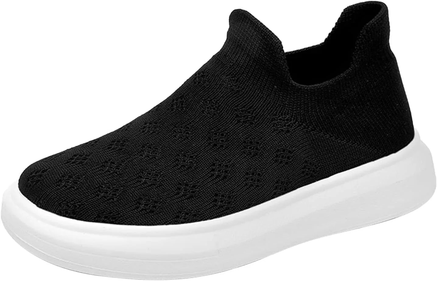 Kids Girls Boys Running Sneakers Lightweight Breathable Mesh Sports Shoes Girls Tennis Shoes Slip On Loafers