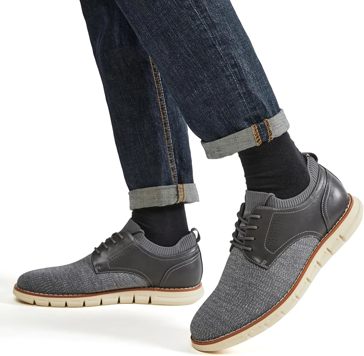 Men's Lightweight Dress Sneakers Casual Dress Shoes Comfortable Oxford Shoes for Business Work Office Walking
