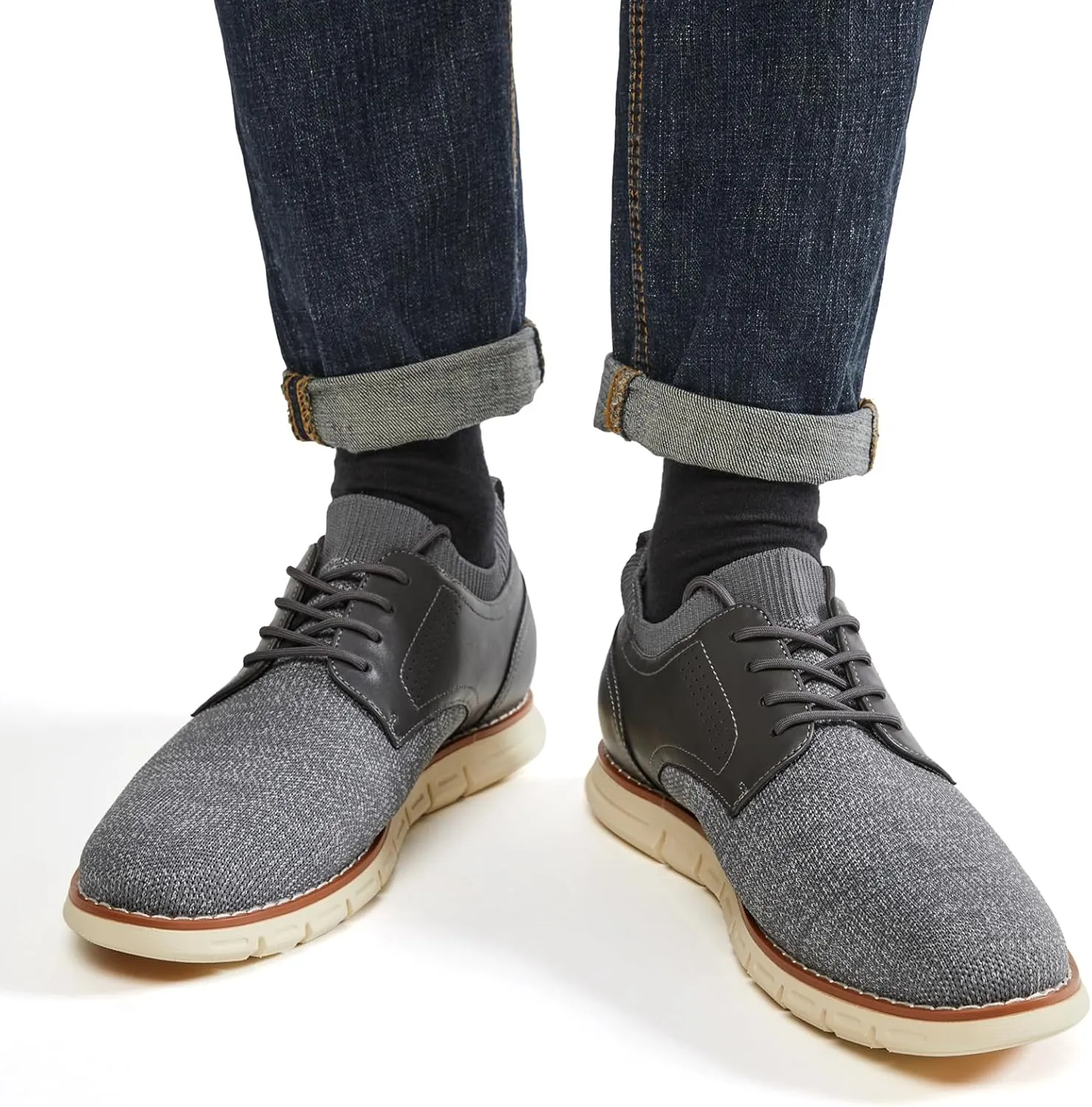 Men's Lightweight Dress Sneakers Casual Dress Shoes Comfortable Oxford Shoes for Business Work Office Walking