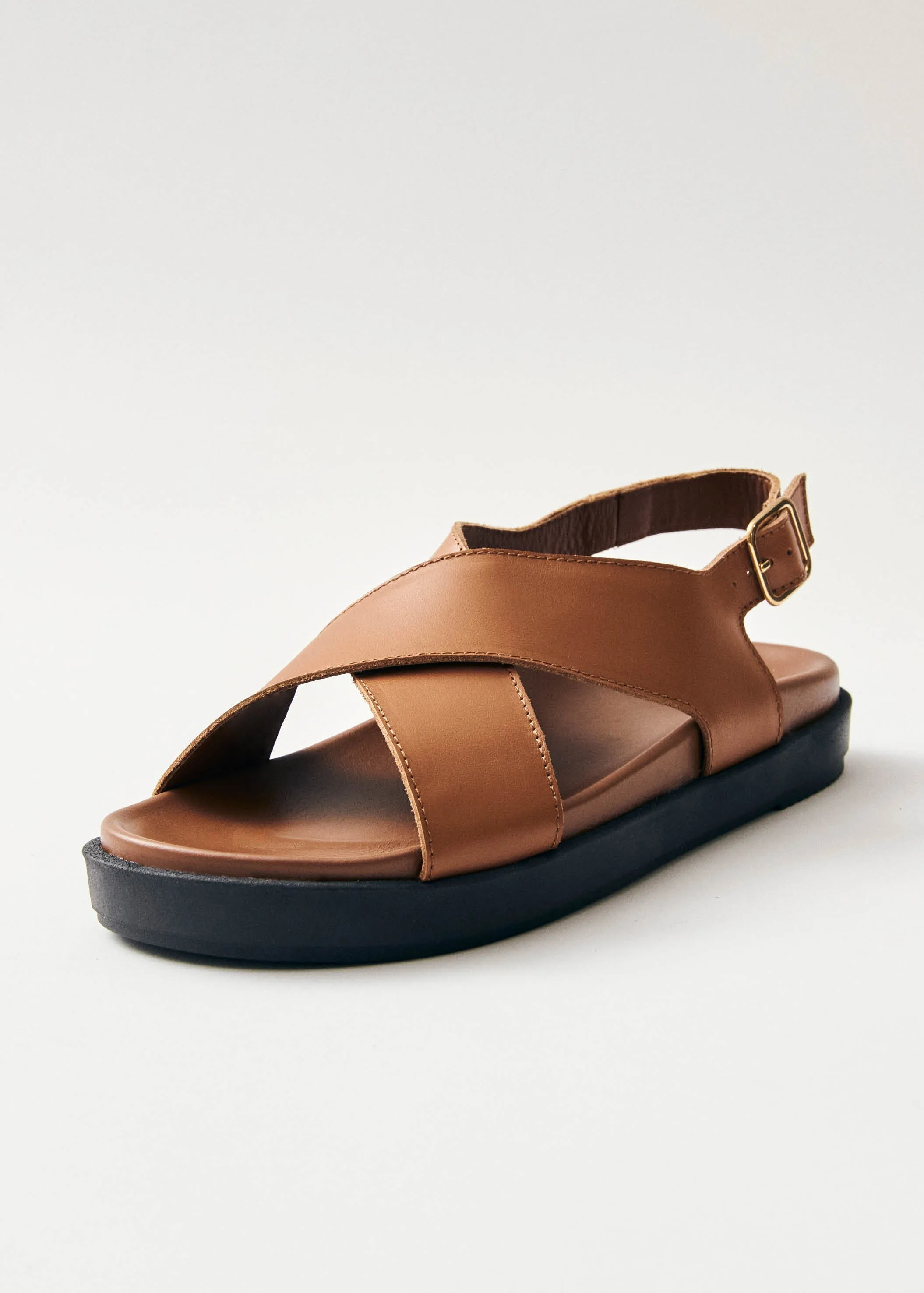 Nico Leather Sandals Brown