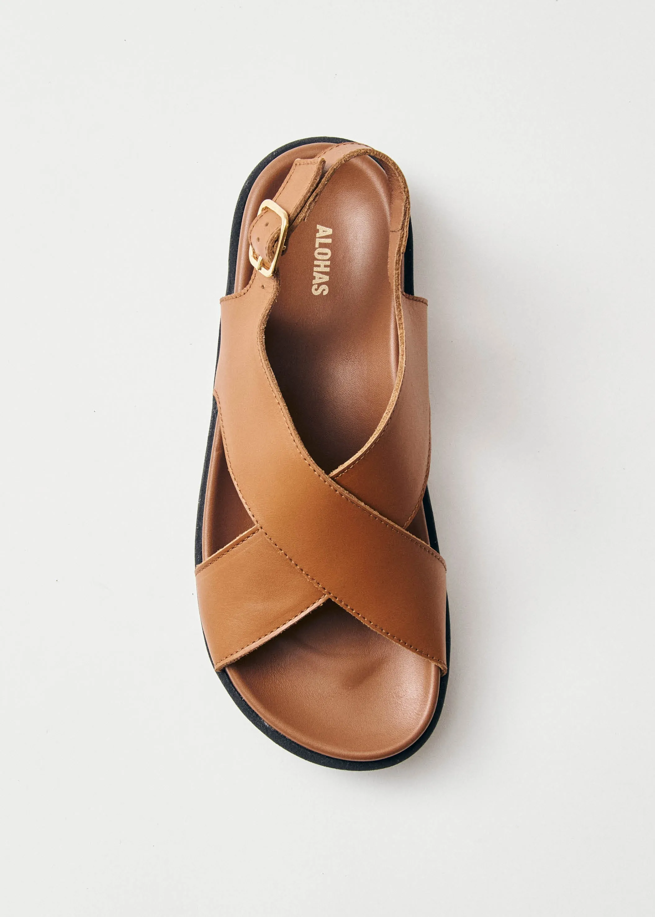Nico Leather Sandals Brown