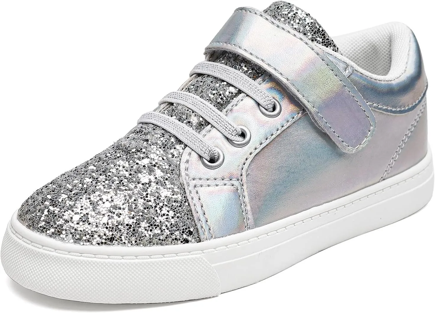 Nihaoya Baby First Walking Shoes Toddler Slip on Shoes Girls Princess Casual Sneakers Glitter Boy Running Tennis Footwear