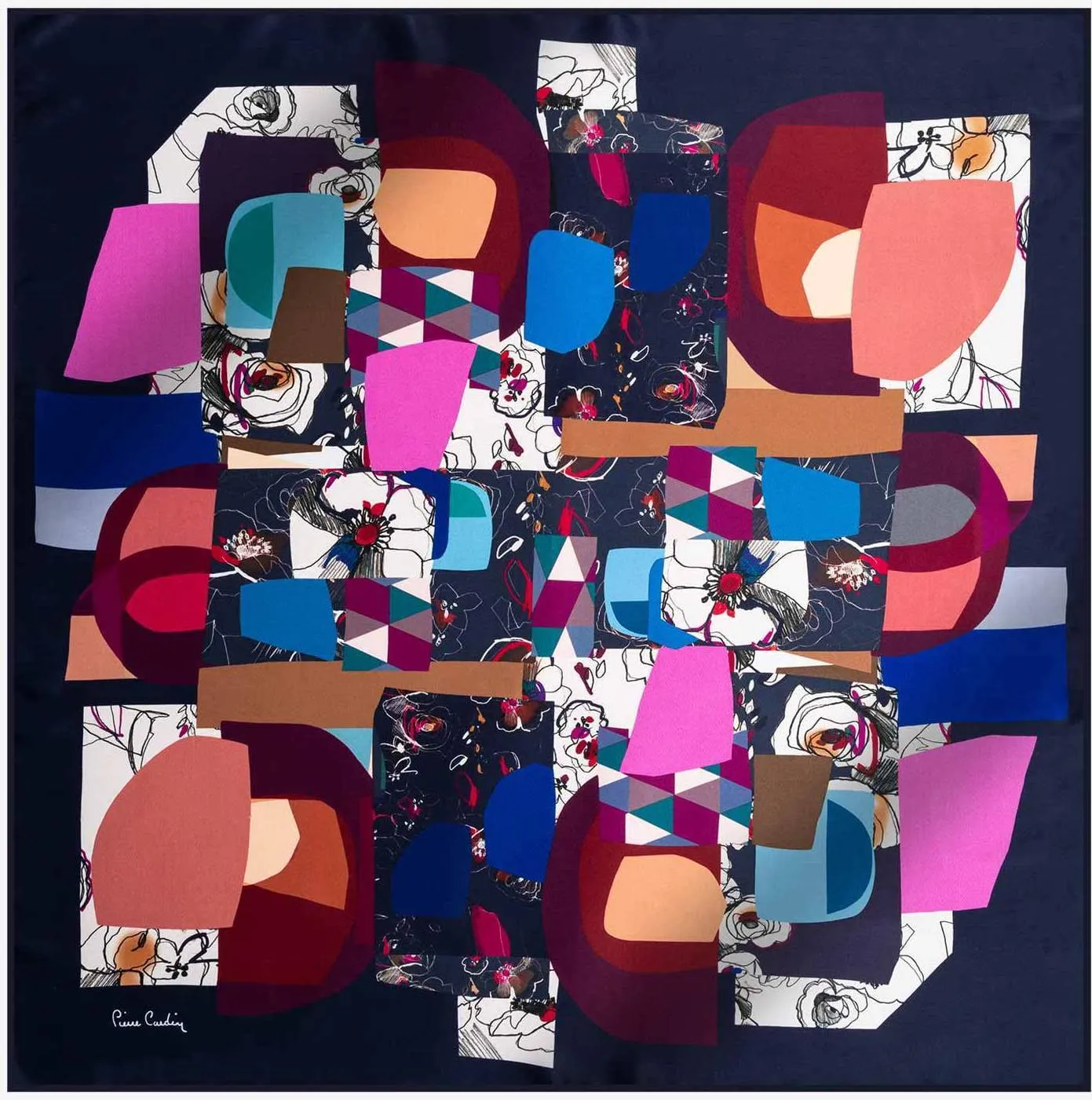 Pierre Cardin Miro Silk Scarf No. 22