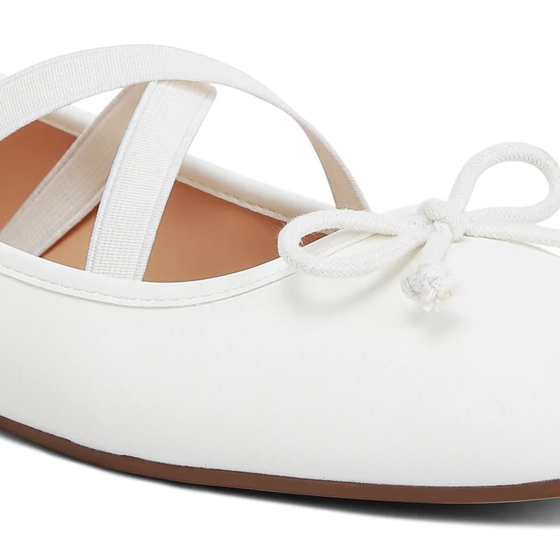 Recycled Faux Leather Ballet Flats