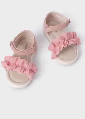 Rose Ruffled Sandals